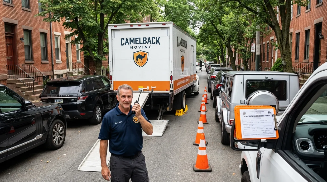 City street loading permit setup in Raritan, NJ